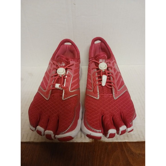 Fila Sport Skele-Toes Leap Pink Minimalist Slip-On Running Shoe Womens Size 6 M - Picture 1 of 6